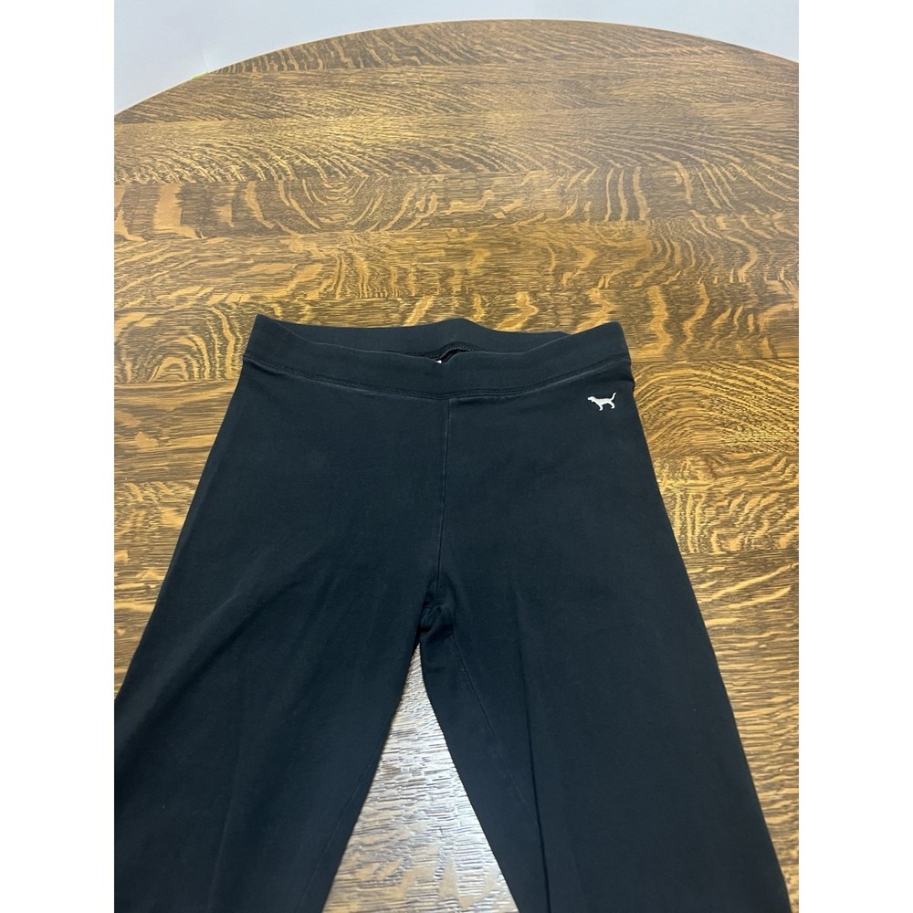 Victoria's Secret PINK Dog Graphic Leggings Womens S Black Yoga Pants